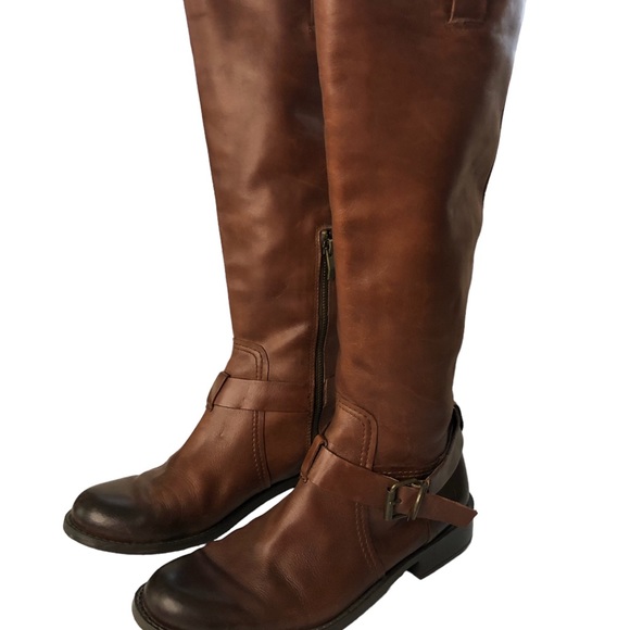 Vince Camuto Women’s Samtry Knee High Riding Boot Brown Size 9 - Picture 3 of 10